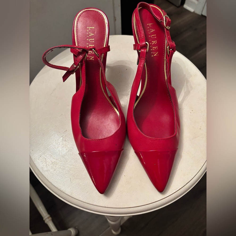 Red Slingback Heels